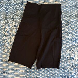 Quince maternity bike shorts